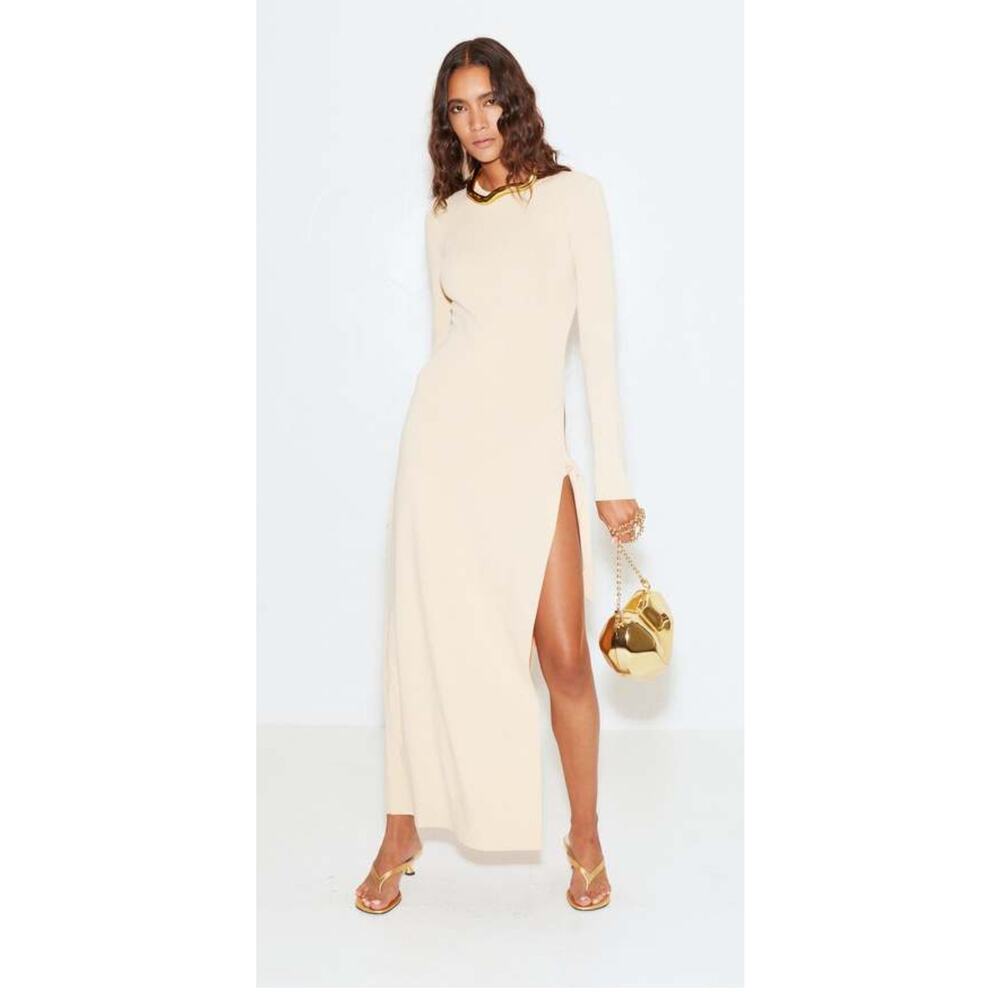 Simon Miller Long Sleeve Cream Junjo Dress NWT